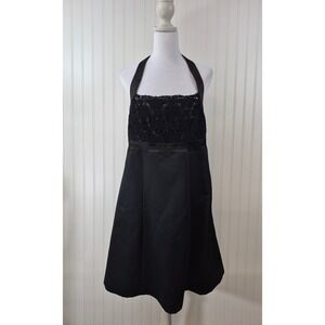 Target Limited Edition Black Lace Halter Cocktail Dress‎ Size 12 A-Line Party